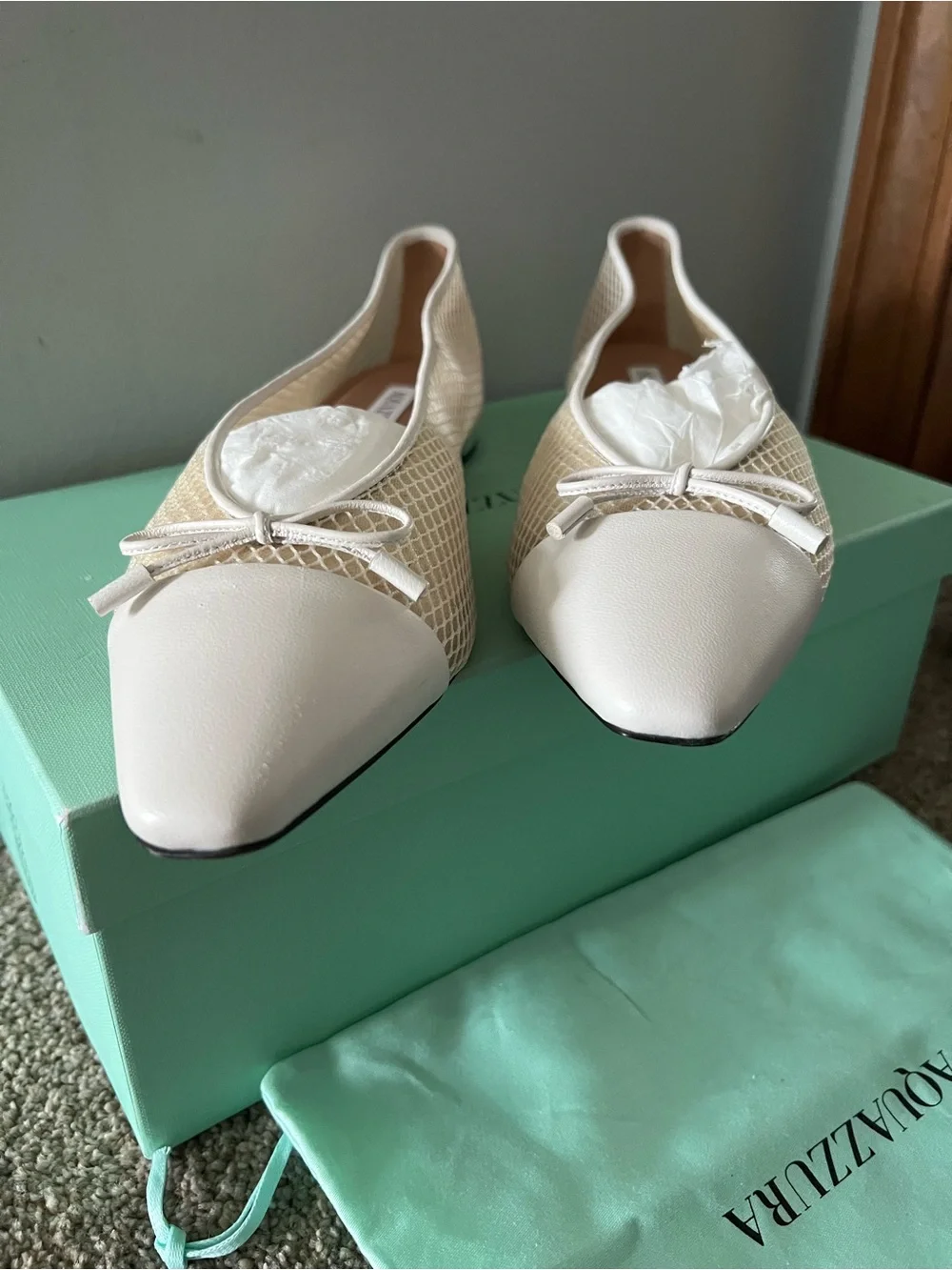 Aquazzura Gioia Mesh Flats - Picture 4 of 16